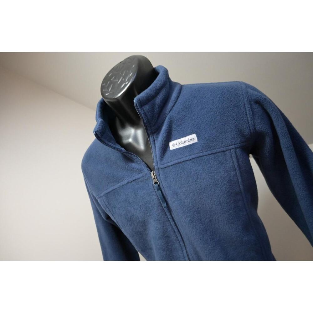 Columbia‎ Fleece Sweater Dark Blue Full Zip Camp HIking Boys Size XL 18-20